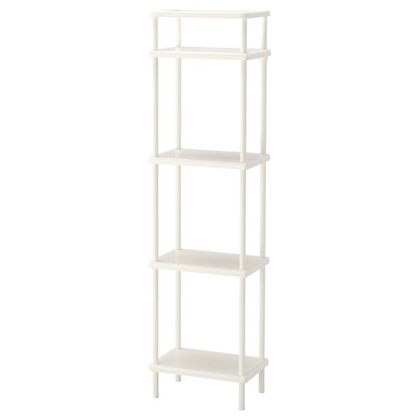 Стеллаж ДИНАМ, белый (40x27x148 см) - фото 1