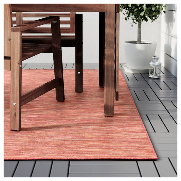 Ковер, безворсовый ХОДДЕ, д/дома/улицы розовый (160x230 см) - фото 4