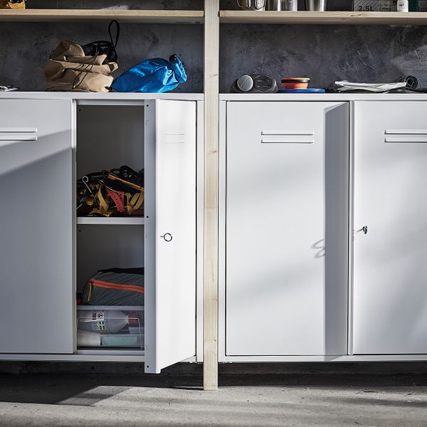 3 секции, шкаф, полки, 259x30x226 см, сосна, белый IKEA IVAR ИВАР 692.482.11 - фото 4