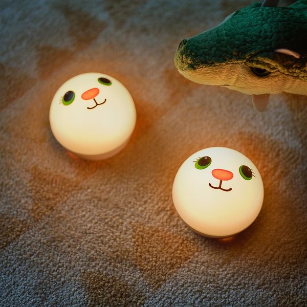 Светодиодный ночник, белый/кролик с батарейным питанием IKEA KORNSNÖ КОРНСНО 904.408.96 - схема-чертеж с размерами