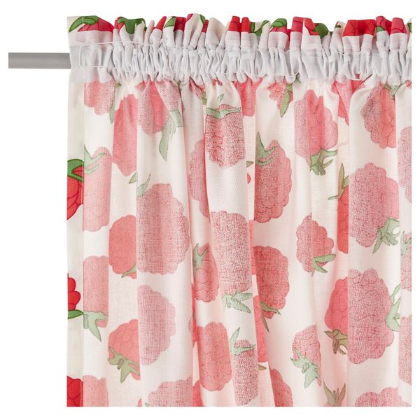 Гардины, 1 пара СОММАР 2015, орнамент "малина" (145x270 см) - фото 2