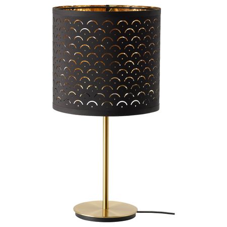 Лампа настольная, черный латунь/латунь IKEA NYMÖ НИМО / SKAFTET СКАФТЕТ 493.193.51
