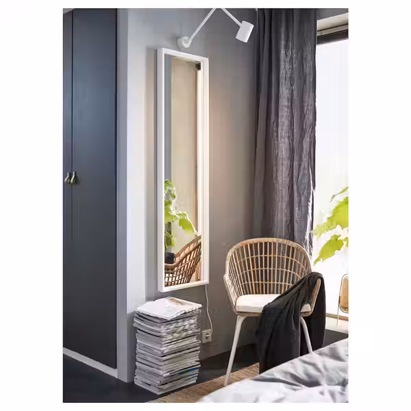 NISSEDAL Зеркало - белый 40x150 см - фото 5