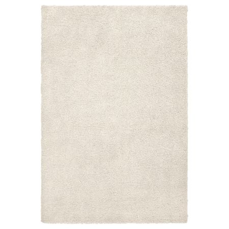 ÄRENDE ЭРЕНДЕ Ковер, длинный ворс - белый с оттенком 200x300 см