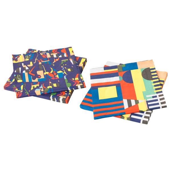 Салфетка бумажная ОВЕРАЛЛЬТ, различные орнаменты (33x33 см) - схема-чертеж с размерами