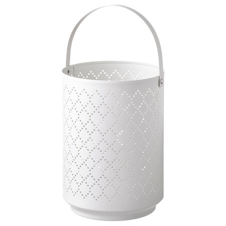 Фонарь для формовой свечи, 22 см, белый IKEA URSKILJA УРСКИЛЬЯ 205.381.32