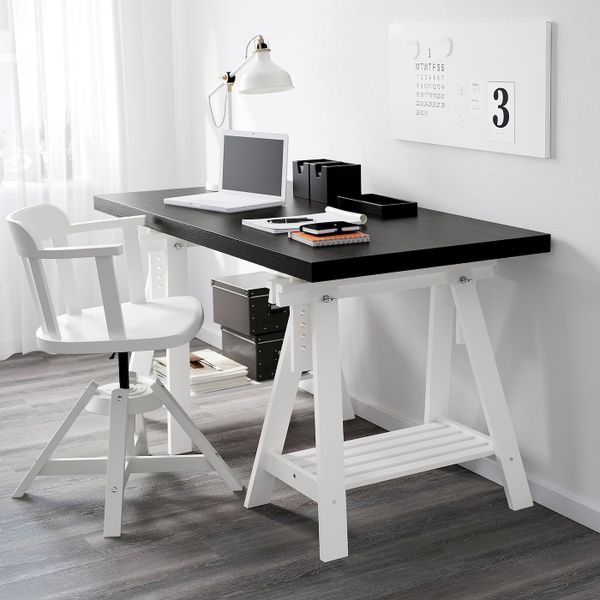 Опора для стола с полкой, белый 70x71/93 см IKEA FINNVARD ФИНВАРД 203.852.09 - фото 9