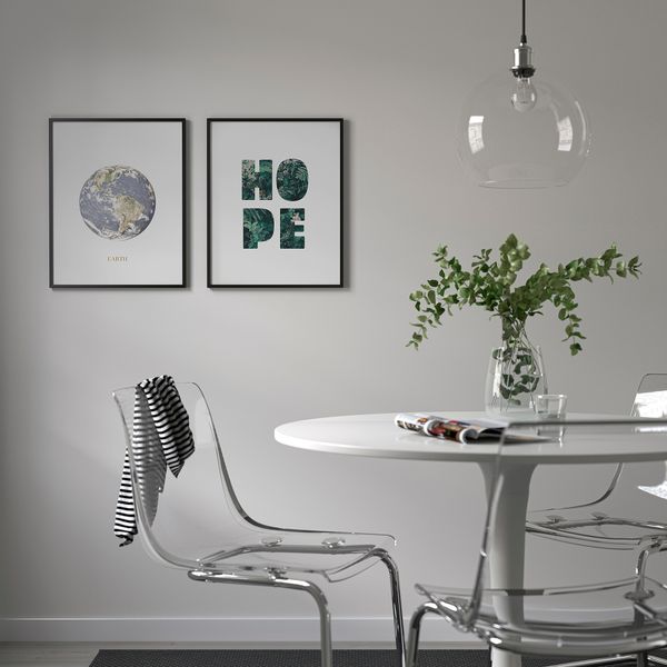 Постер, Земля, 40x50 см IKEA DRÖMBILD ДРЁМБИЛЬД 905.705.43 - схема-чертеж с размерами