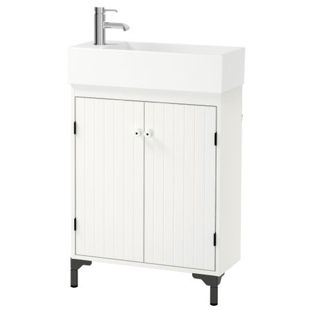 Шкаф под раковину с 2-мя дверцами СИЛВЕРОН / ЛИЛЛОНГЕН, белый (60x27x94 см)