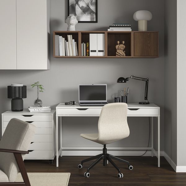 Комбинация настенных шкафов, под грецкий орех, 140x35x35 см IKEA EKET ЭКЕТ 295.674.98 - фото 3