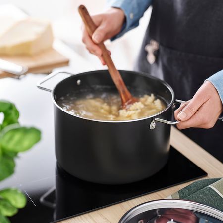 GULDÖRING Кастрюля с крышкой - антипригарное покрытие нержавеющ сталь/черно-серый 5 л
