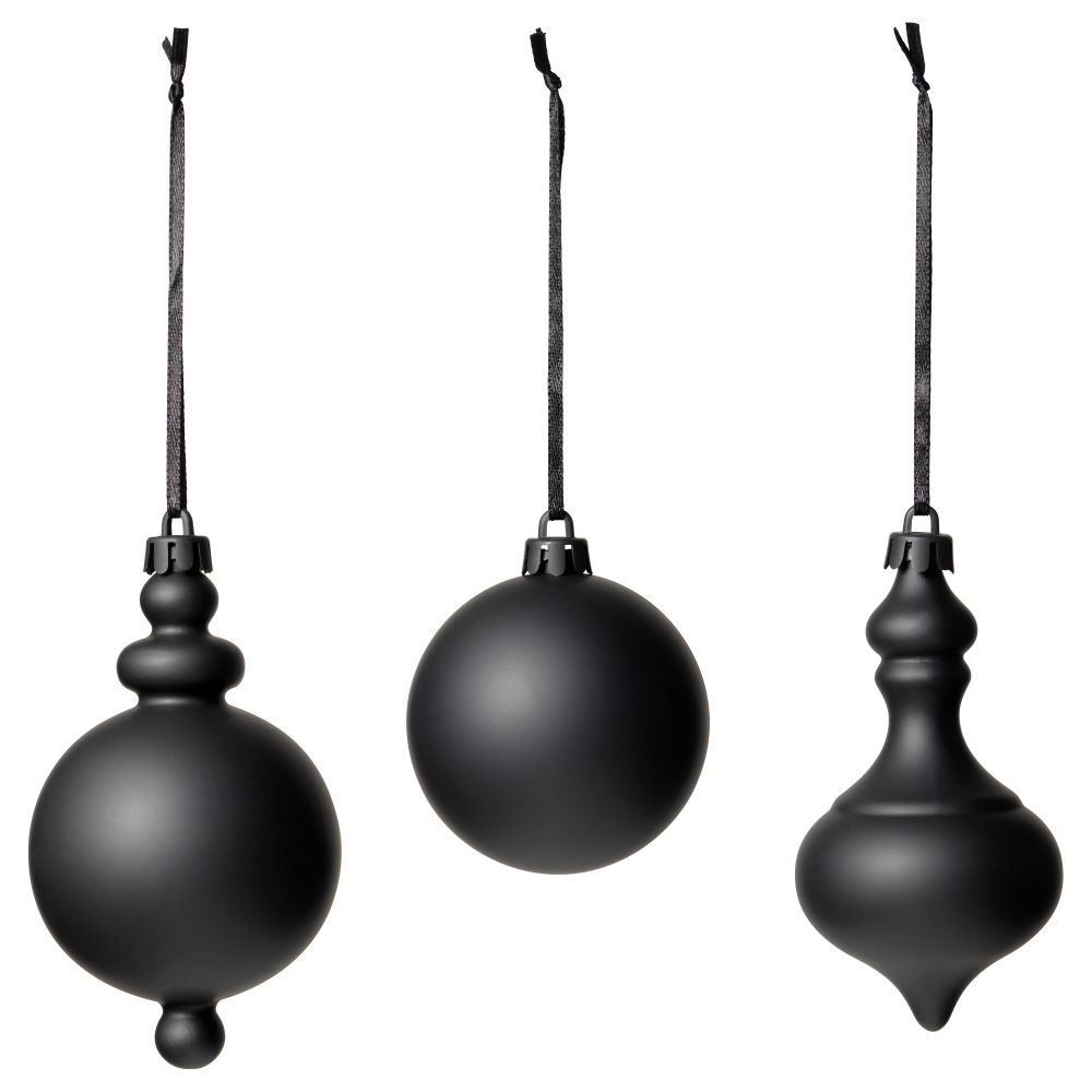 Подвесные украшения, 3 предмета ВИНТЕР 2016, черный - фото 1