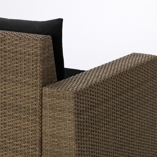 Садовое кресло, коричневый/Холло черный IKEA СОЛЛЕРОН 592.611.37 - фото 4