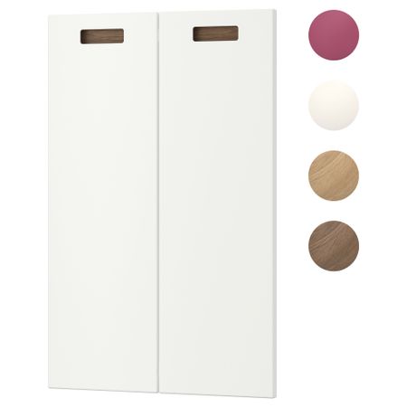 Дверца для напольного углового шкафа, 2 штуки МЭРСТА, правосторонний белый (25x80 см)