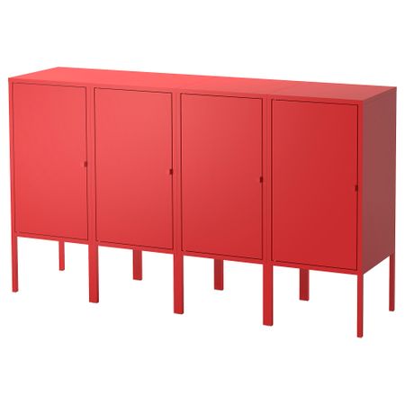 Комбинация для хранения ЛИКСГУЛЬТ, красный (140x82 см)