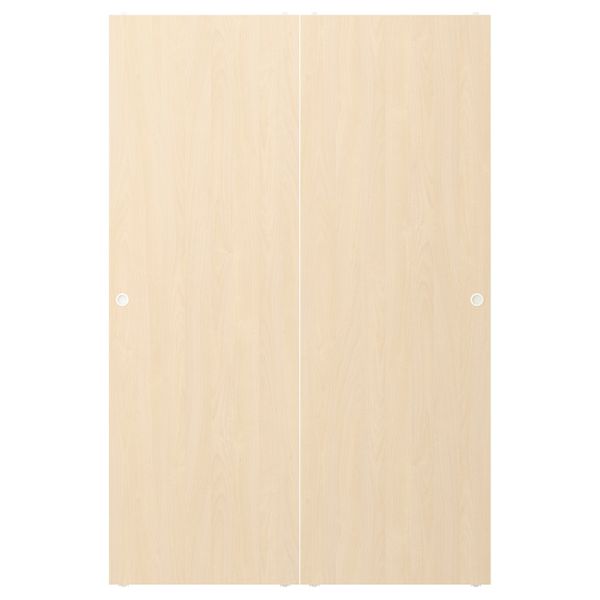Пара раздвижных дверей, береза 120x180 см IKEA СКРОВА 503.861.08 - фото 1