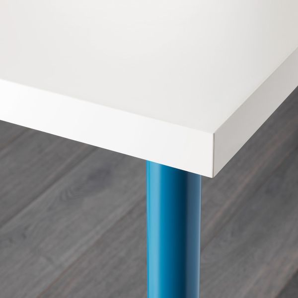 Стол, белый, синий 100x60 см IKEA LINNMON ЛИННМОН / ADILS АДИЛЬС 892.790.32 - схема-чертеж с размерами