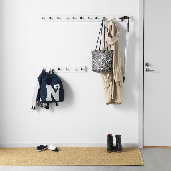 Вешалка 6 крючков, белая морилка IKEA LURT ЛУРТ 503.643.66 - фото 3