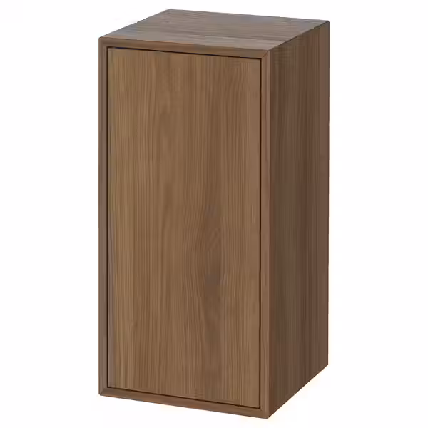 EKET Шкаф с дверцей и 1 полкой - коричневый под грецкий орех 35x35x70 см - фото 1