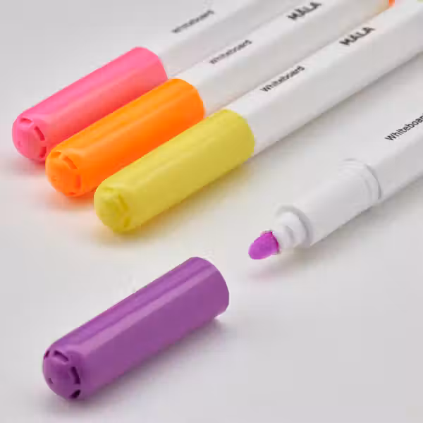 MÅLA Маркер для доски - разные цвета - схема-чертеж с размерами