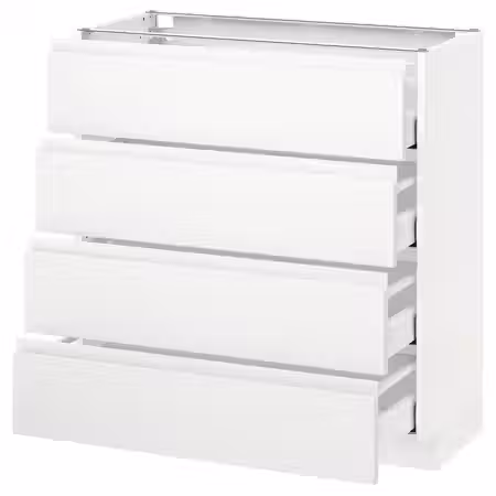 METOD / MAXIMERA Напольн шкаф 4 фронт панели/4 ящика