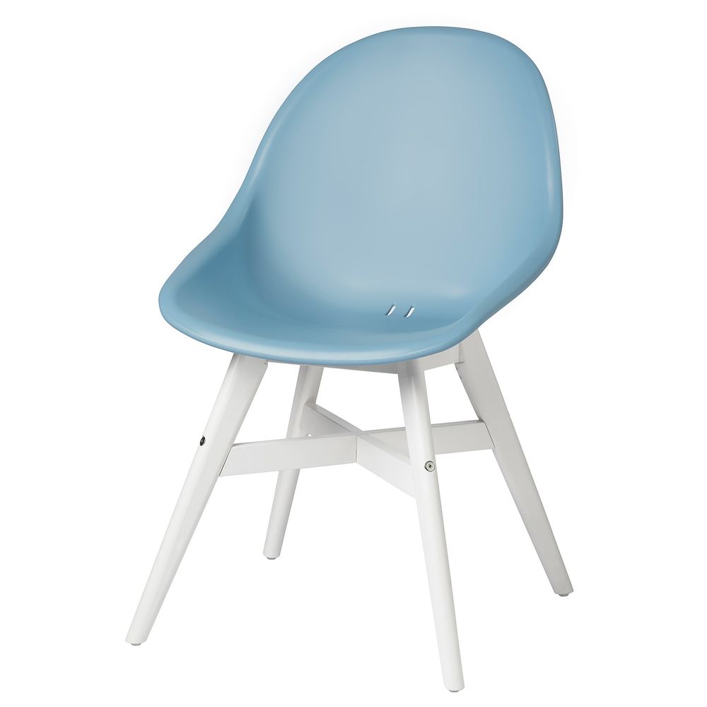 Стул для/дома/сада, голубой/белый IKEA FANBYN ФАНБЮН 293.169.28 - фото 1