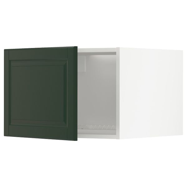 Верхний шкаф на холодильник/морозильн, белый/Будбин темно-зеленый 60x40 см IKEA METOD МЕТОД 893.119.75 - фото 1