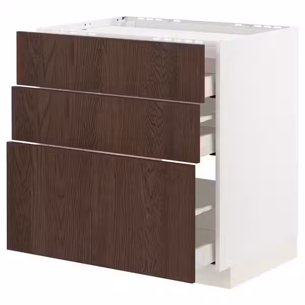 METOD / MAXIMERA Шкаф д/варочной панели/3фасада/3ящ - фото 1