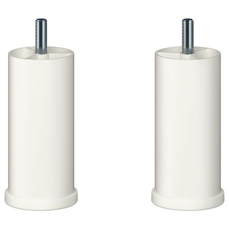 Ножка БЕСТО, круглой формы, белый