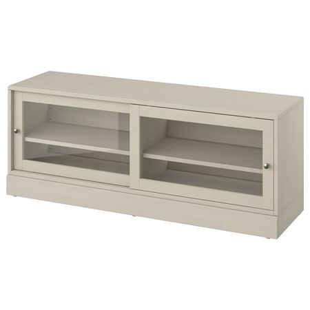 HAVSTA Тумба под ТВ, с цоколем - серо-бежевый 160x47x62 см