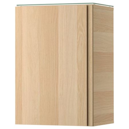 Навесной шкаф с 1 дверцей ГОДМОРГОН, под беленый дуб (40x32x58 см)