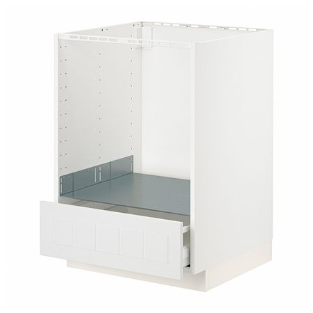 Напольный шкаф для духовки, с ящиком, белый/Стенсунд белый 60x60 см IKEA METOD МЕТОД / MAXIMERA МАКСИМЕРА 894.097.07