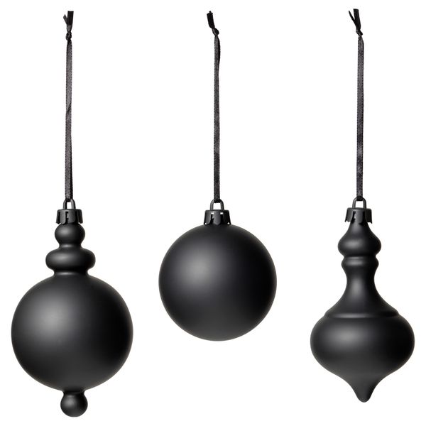 Подвесные украшения, 3 предмета ВИНТЕР 2016, черный - фото 1