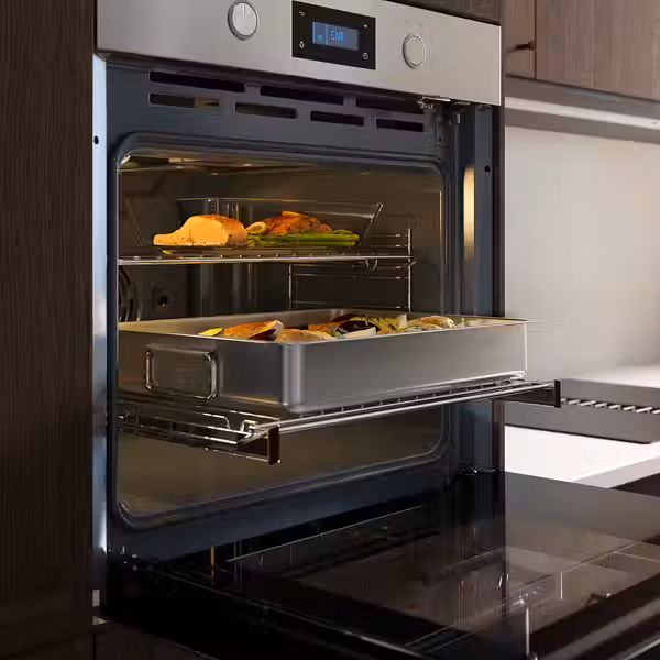 ANRÄTTA Духовка с горяч обдув и пирол функ - IKEA 700 нержавеющая сталь - фото 3