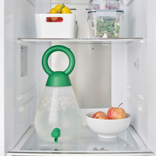 Кувшин с краном, 4 л, прозрачный/ярко-зеленый IKEA SOMMARFLOX 105.493.86 - схема-чертеж с размерами