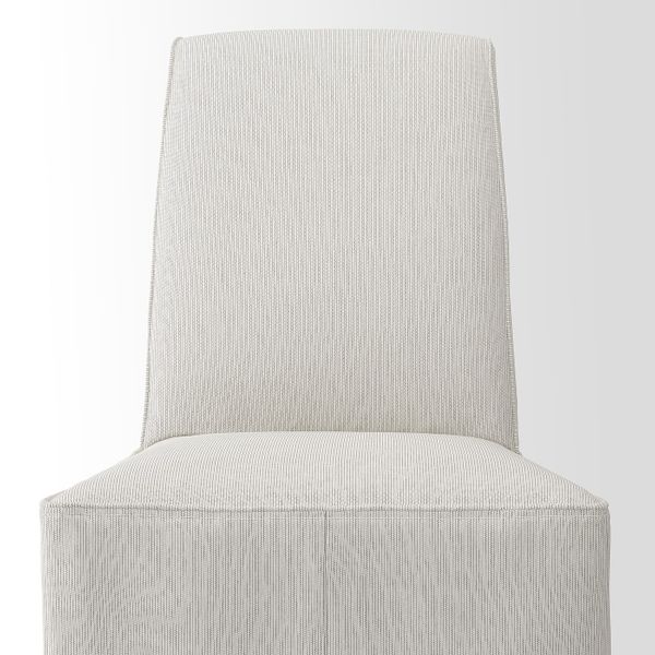 Стул с длинным чехлом, под дуб/колбуда бежевый/темно-серый IKEA BERGMUND БЕРГМУНД 693.846.04 - фото 2