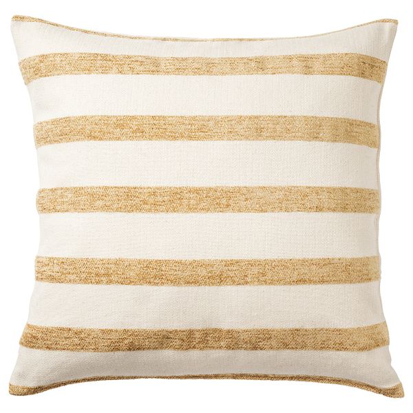Подушка, неокрашенный золотисто-желтый/в полоску 50x50 см IKEA KNIPPARV КНИППАРВ 504.565.25 - фото 1