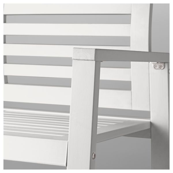 Садовая скамья со спинкой ЭПЛАРО, белый - фото 3