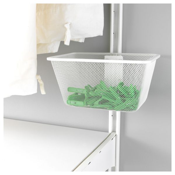 Настенная шина, полки, сушилка АЛЬГОТ, белый (132x60x196 см) - фото 3