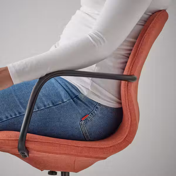 LÅNGFJÄLL Рабочий стул с подлокотниками - фото 3