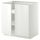 Напольный шкаф с полками/2двери, белый/Рингульт белый 80x60 см IKEA METOD МЕТОД 292.236.51