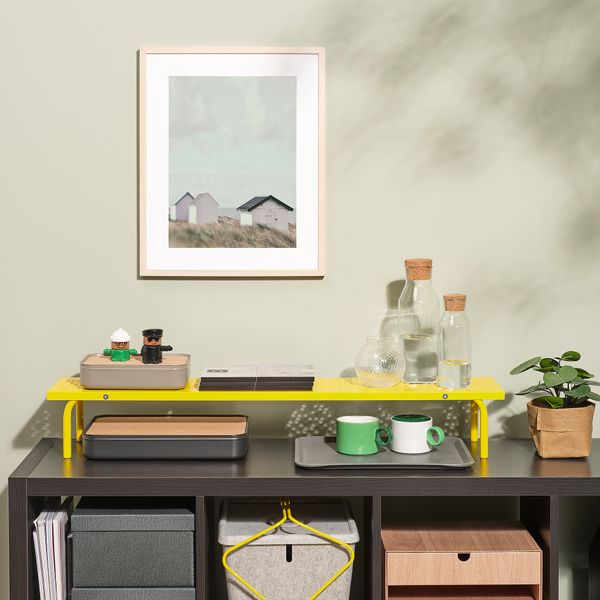 Подставка для монитора, ярко-желтый, 97x19 см IKEA LÅNESPELARE ЛОНЕСПЕЛАРЕ 405.862.64 - фото 4