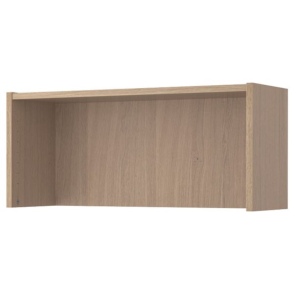 Верхняя полка, дубовый шпон, беленый 80x28x35 см IKEA BILLY БИЛЛИ 804.042.81 - схема-чертеж с размерами