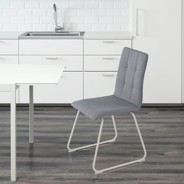 Стул, белый/Книса светло-серый IKEA NILSINGE НИЛЬСИНГЕ 504.953.34 - фото 3