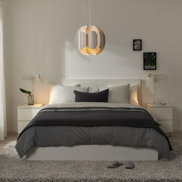 Подвесной светильник, белый IKEA TRUBBNATE ТРЮББНАТЕ / HEMMA ХЕММА 094.193.62 - фото 3