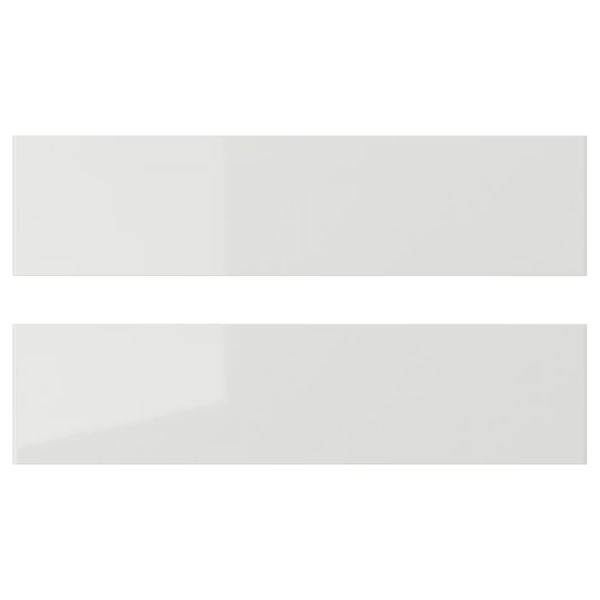 RINGHULT Фронтальная панель ящика - глянцевый светло-серый 40x10 см - фото 1