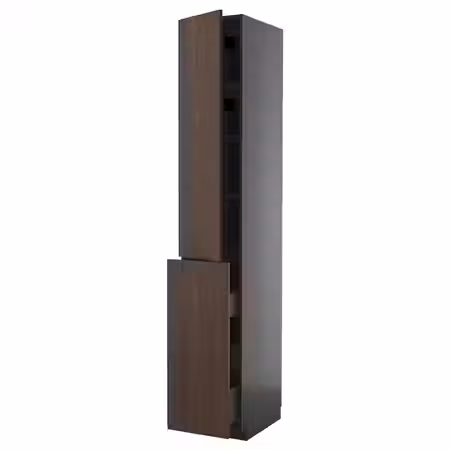 METOD / KNIVSHULT Высокий шкаф/выдв секц/3ящ/1дв/2плк