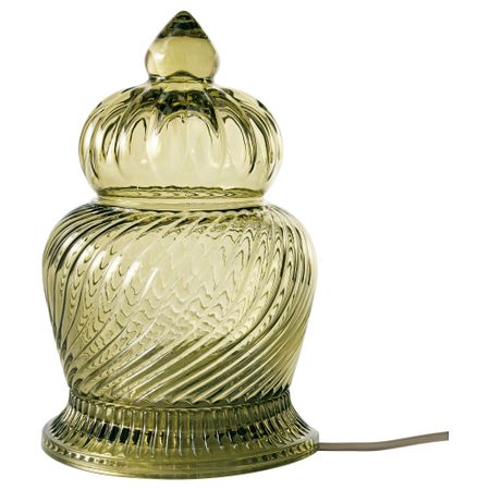 Настольная лампа, светодиодная ВОРБИ, зеленый (23 см)