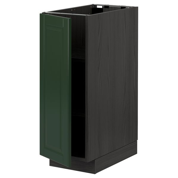 Напольный шкаф с полками, черный/Будбин темно-зеленый 30x60 см IKEA МЕТОД 993.129.60 - схема-чертеж с размерами