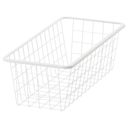 Проволочная корзина, белый 25x51x15 см IKEA JONAXEL ЙОНАКСЕЛЬ 204.313.29